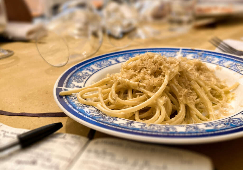 spaghetti bottarga