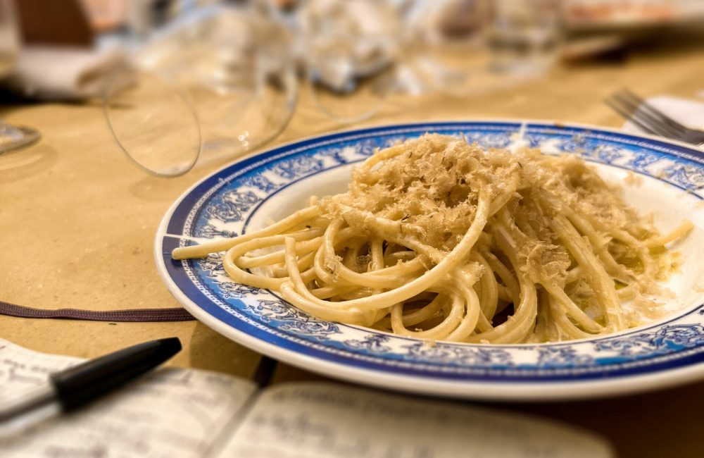spaghetti bottarga